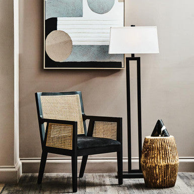 Corso Rattan Chair With Black Frame