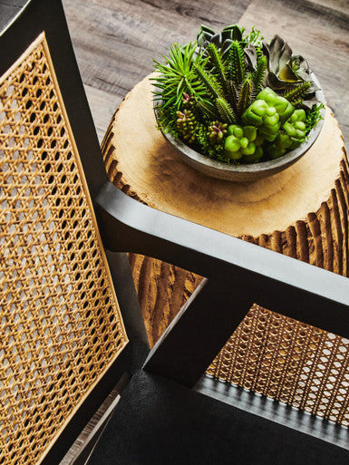 Corso Rattan Chair With Black Frame