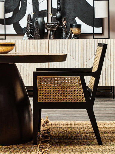 Corso Rattan Chair With Black Frame