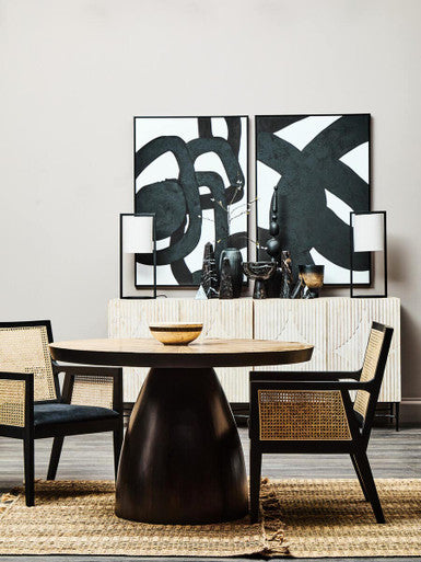 Corso Rattan Chair With Black Frame