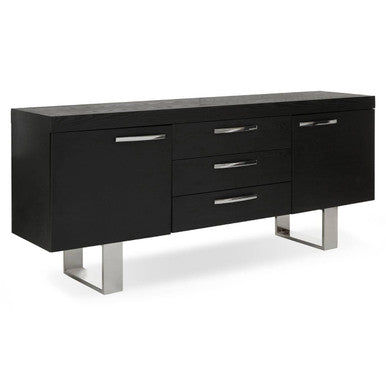 Ulmus Black Industrial Sideboard