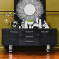Ulmus Black Industrial Sideboard