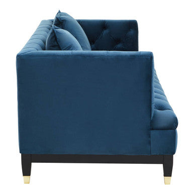 2 Seat Navy Fabric Sofa, Sefira