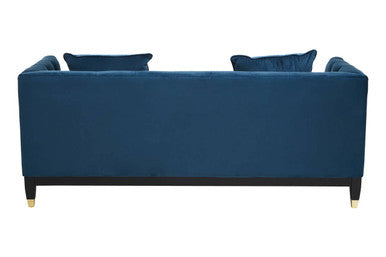 2 Seat Navy Fabric Sofa, Sefira