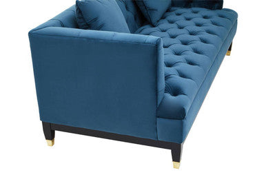 2 Seat Navy Fabric Sofa, Sefira