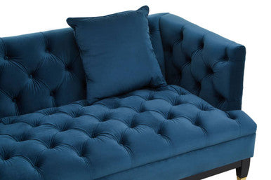 2 Seat Navy Fabric Sofa, Sefira