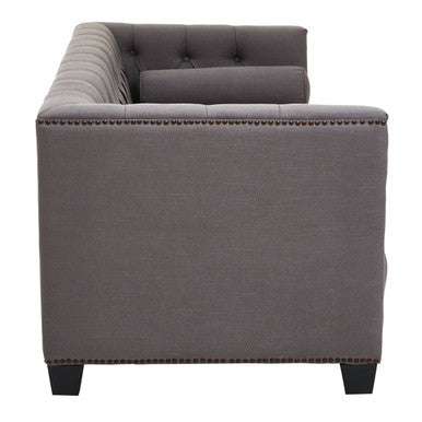 3 Seat Grey Fabric Sofa, Surina