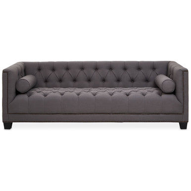 3 Seat Grey Fabric Sofa, Surina