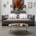 3 Seat Grey Fabric Sofa, Surina