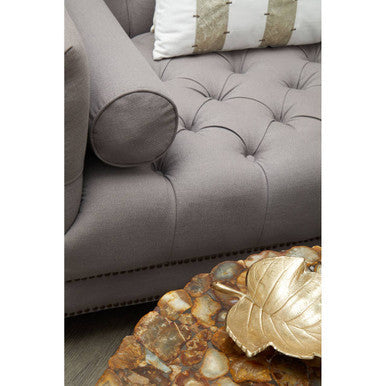 3 Seat Grey Fabric Sofa, Surina