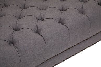 3 Seat Grey Fabric Sofa, Surina