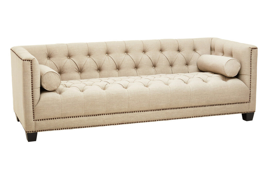 3 Seat Stone Fabric Sofa, Surina