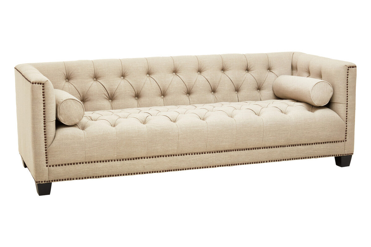 3 Seat Stone Fabric Sofa, Surina