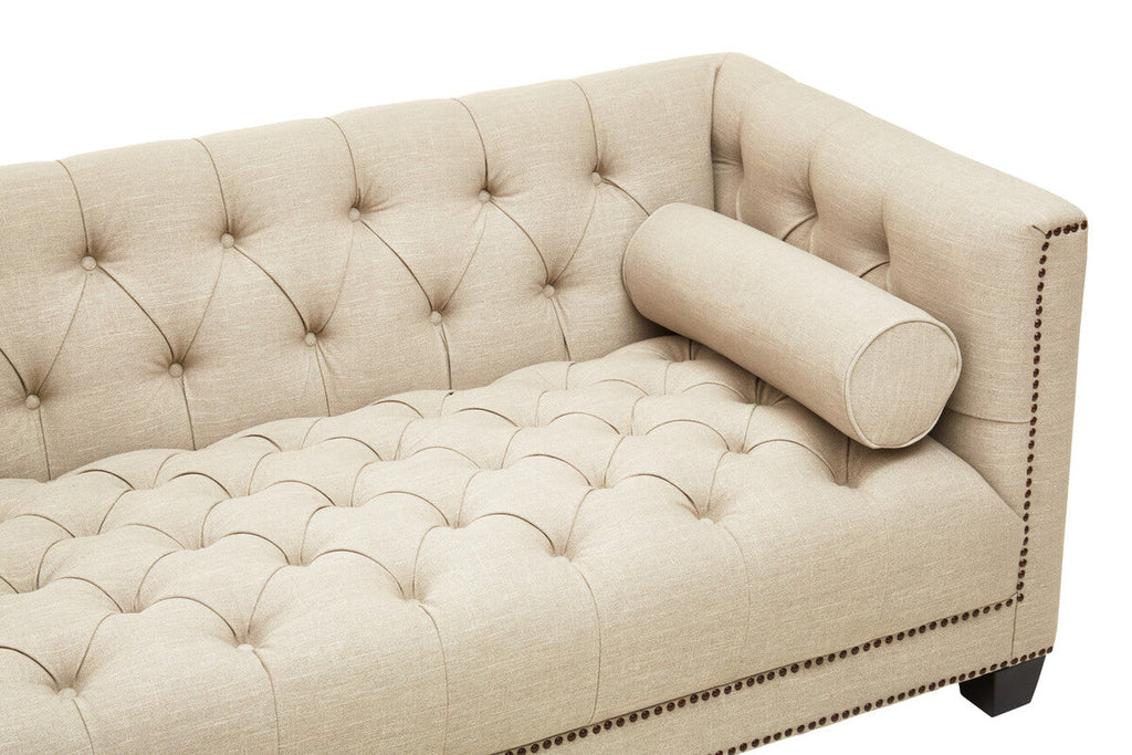 3 Seat Stone Fabric Sofa, Surina