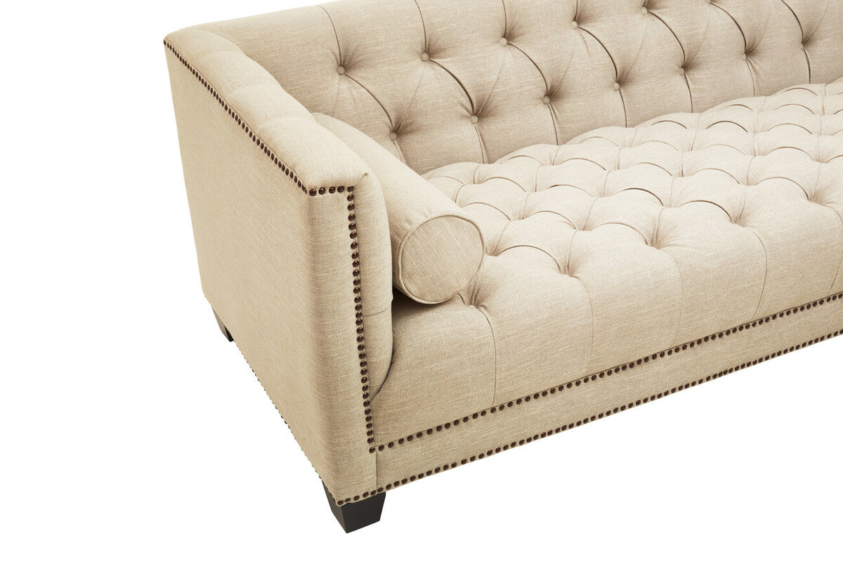 3 Seat Stone Fabric Sofa, Surina