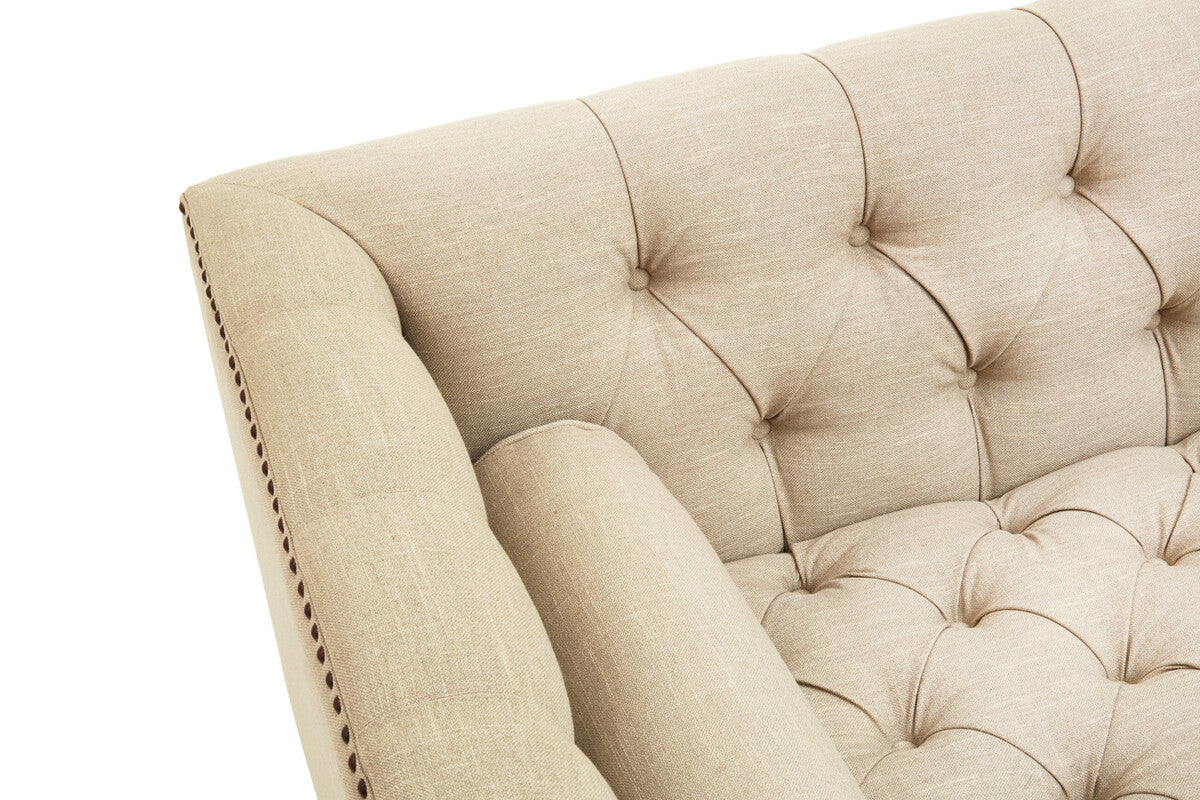 3 Seat Stone Fabric Sofa, Surina