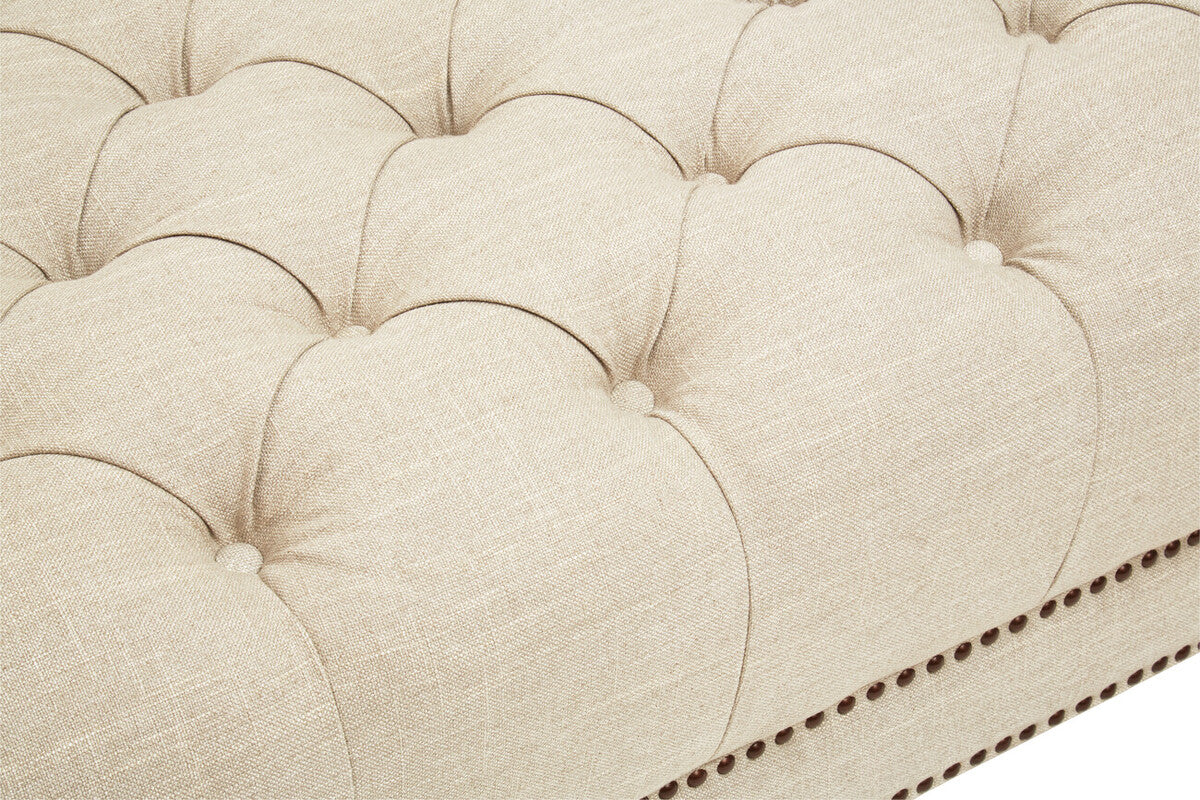 3 Seat Stone Fabric Sofa, Surina
