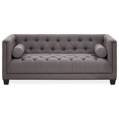 2 Seat Grey Fabric Sofa, Surina