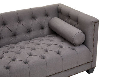 2 Seat Grey Fabric Sofa, Surina