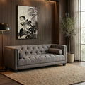 2 Seat Grey Fabric Sofa, Surina