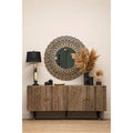 Malay Recycled Elm Wood 4 Door Sideboard