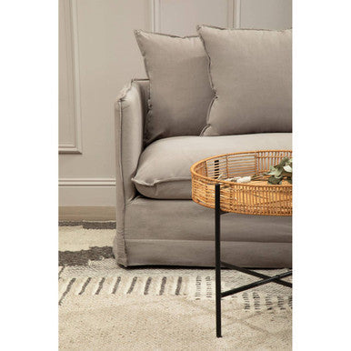 3 Seat Grey Sofa, Antibes