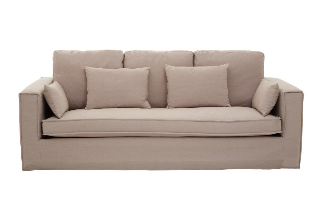 3 Seat Grey Fabric Sofa, Menton