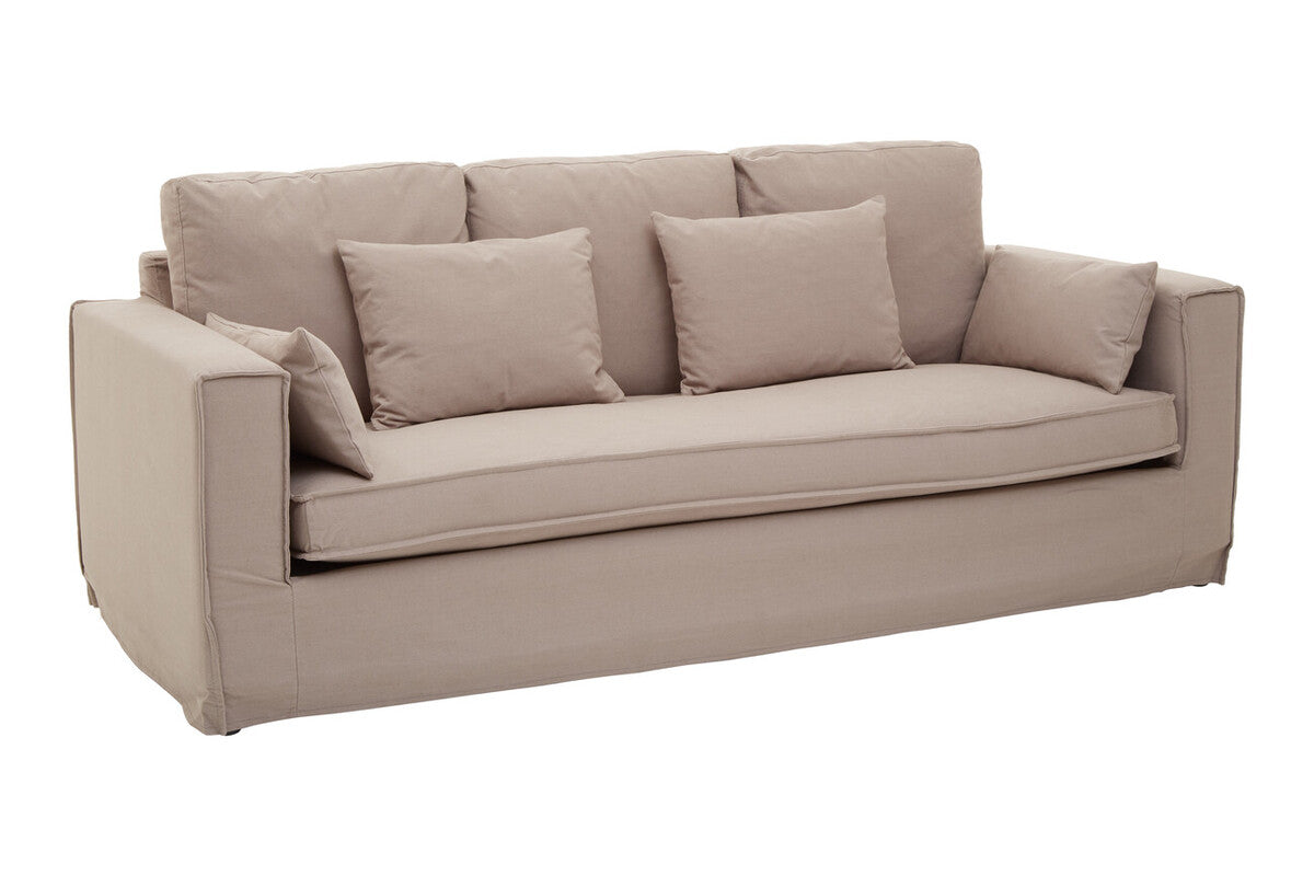 3 Seat Grey Fabric Sofa, Menton