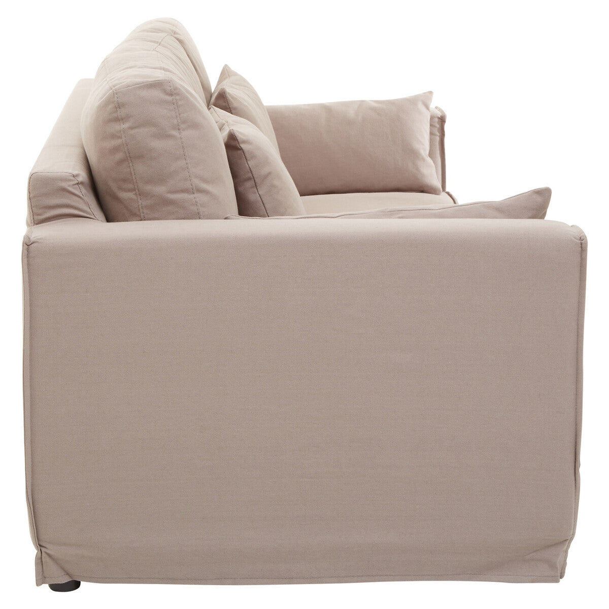 3 Seat Grey Fabric Sofa, Menton