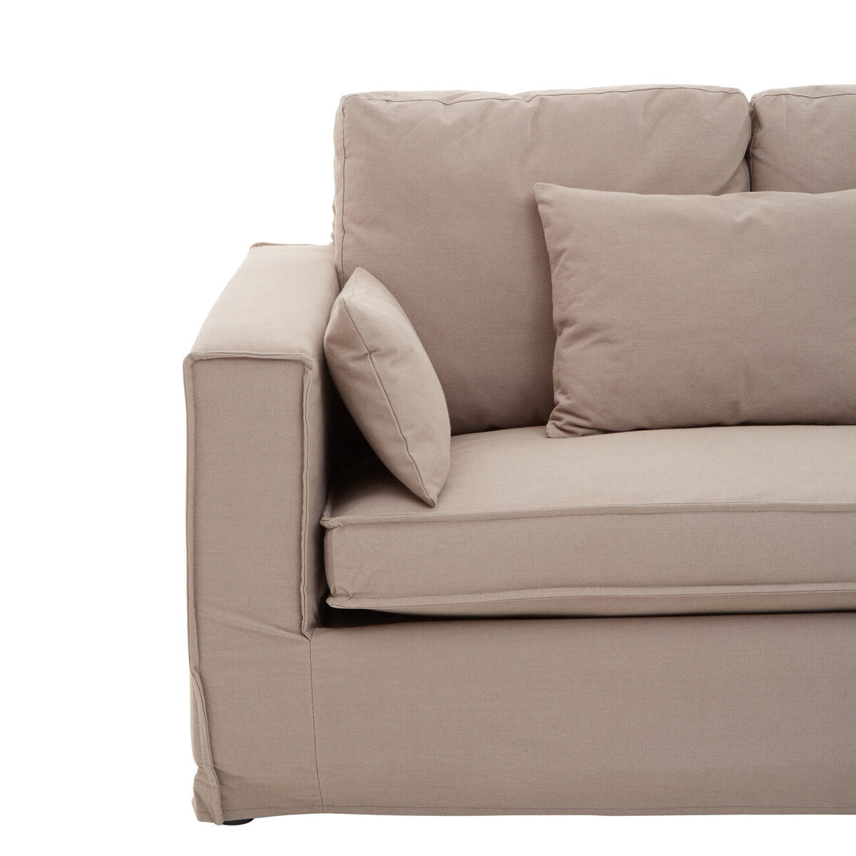 3 Seat Grey Fabric Sofa, Menton