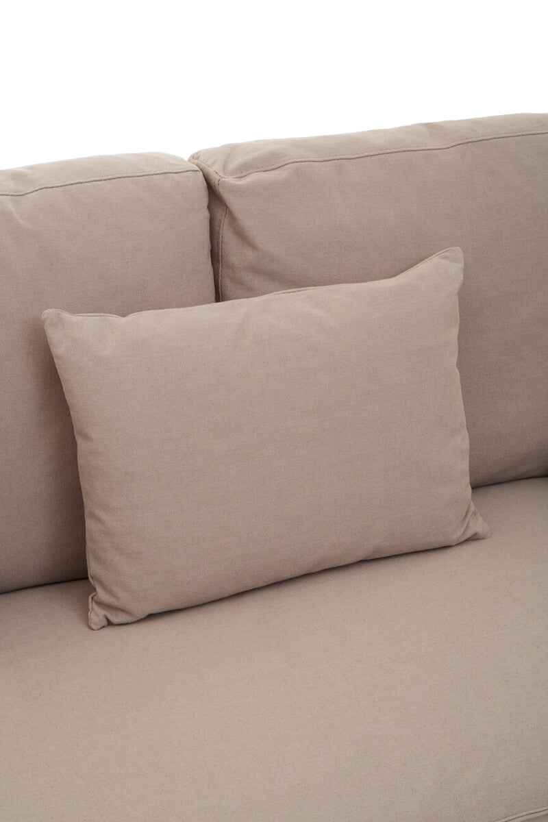 3 Seat Grey Fabric Sofa, Menton