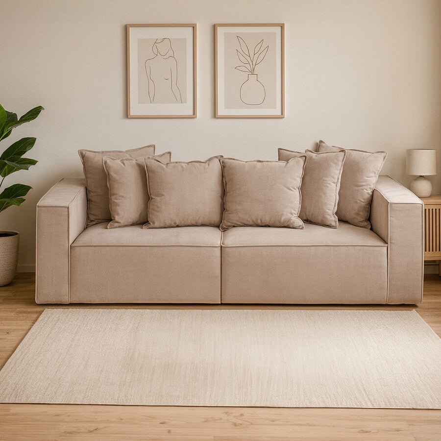 3 Seat Grey Sofa, Marseille