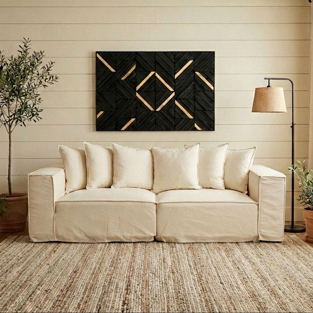 3 Seat Cream Sofa, Marseille