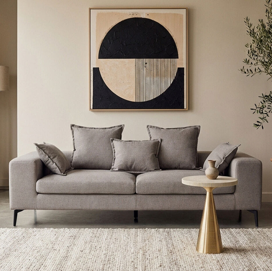3 Seat Grey Sofa, Avignon