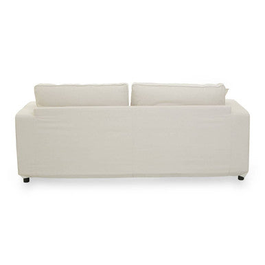 3 Seat Cream Fabric Sofa, Valensole