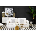 3 Seat Cream Fabric Sofa, Valensole