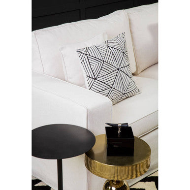 3 Seat Cream Fabric Sofa, Valensole