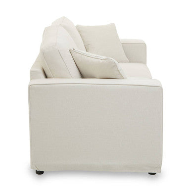 2 Seat Cream Fabric Sofa, Valensole
