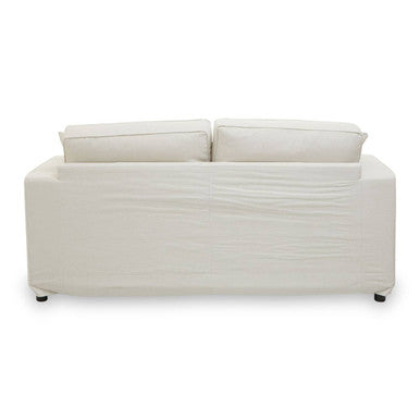 2 Seat Cream Fabric Sofa, Valensole