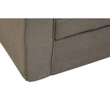 3 Seat Grey Fabric Sofa, Valensole