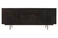 Jakara Black Sideboard With 4 Doors & 3 Drawers