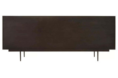 Jakara Black Sideboard With 4 Doors & 3 Drawers