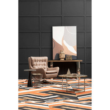 Silver & Assorted Agate Stone Top Coffee Table With Stainless Steel Cross Legs, Rabia