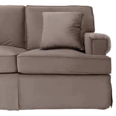 3 Seat Mink Velvet Sofa, Ralph