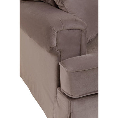 3 Seat Mink Velvet Sofa, Ralph