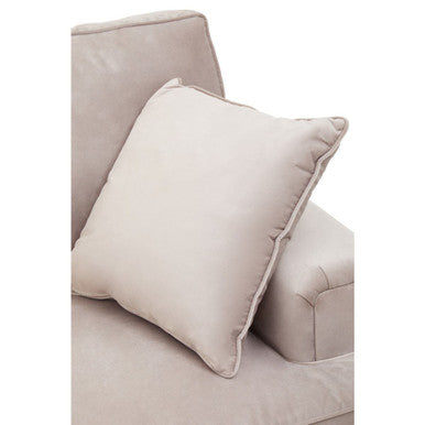 2 Seat Mink Velvet Sofa, Ralph