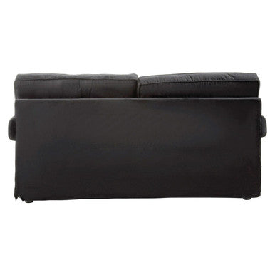 2 Seat Black Velvet Sofa, Ralph