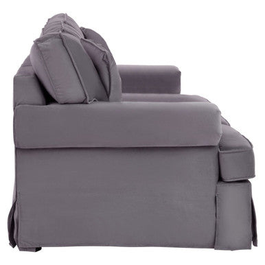 3 Seat Grey Velvet Sofa, Ralph