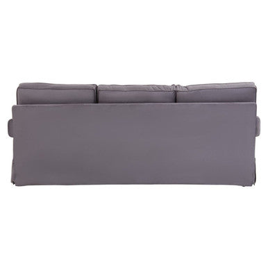 3 Seat Grey Velvet Sofa, Ralph