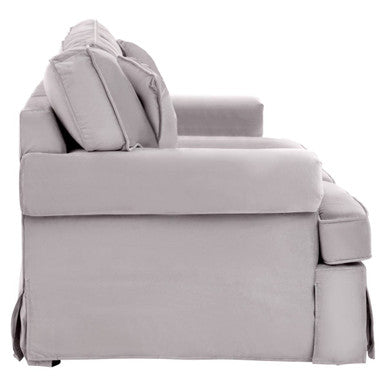 2 Seat Grey Velvet Sofa, Ralph